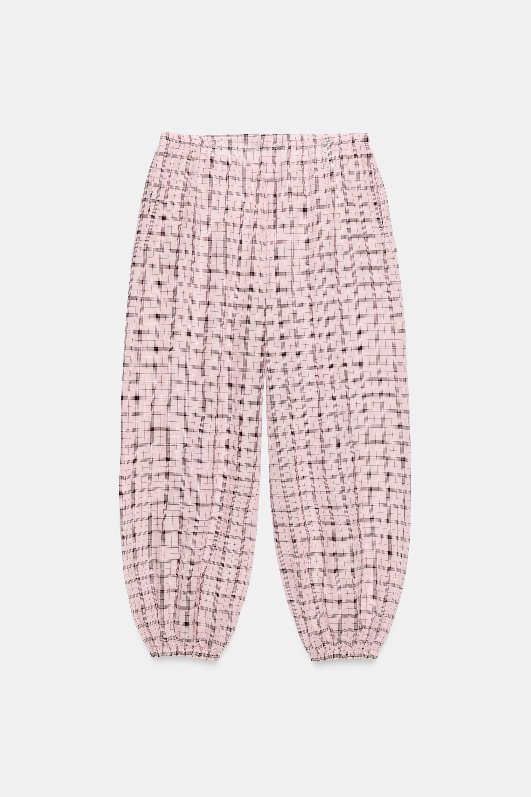 ZW COLLECTION PLAID BALLOON PANTS